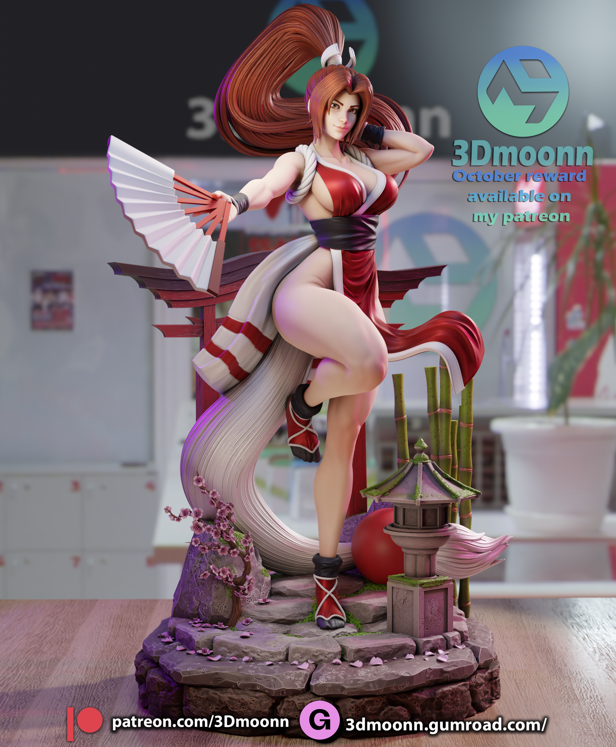 Mai Shiranui - King of fighter - Tough Resin 1/6 Scale 3D Resin Model by 3dmoonn - RangrezModels