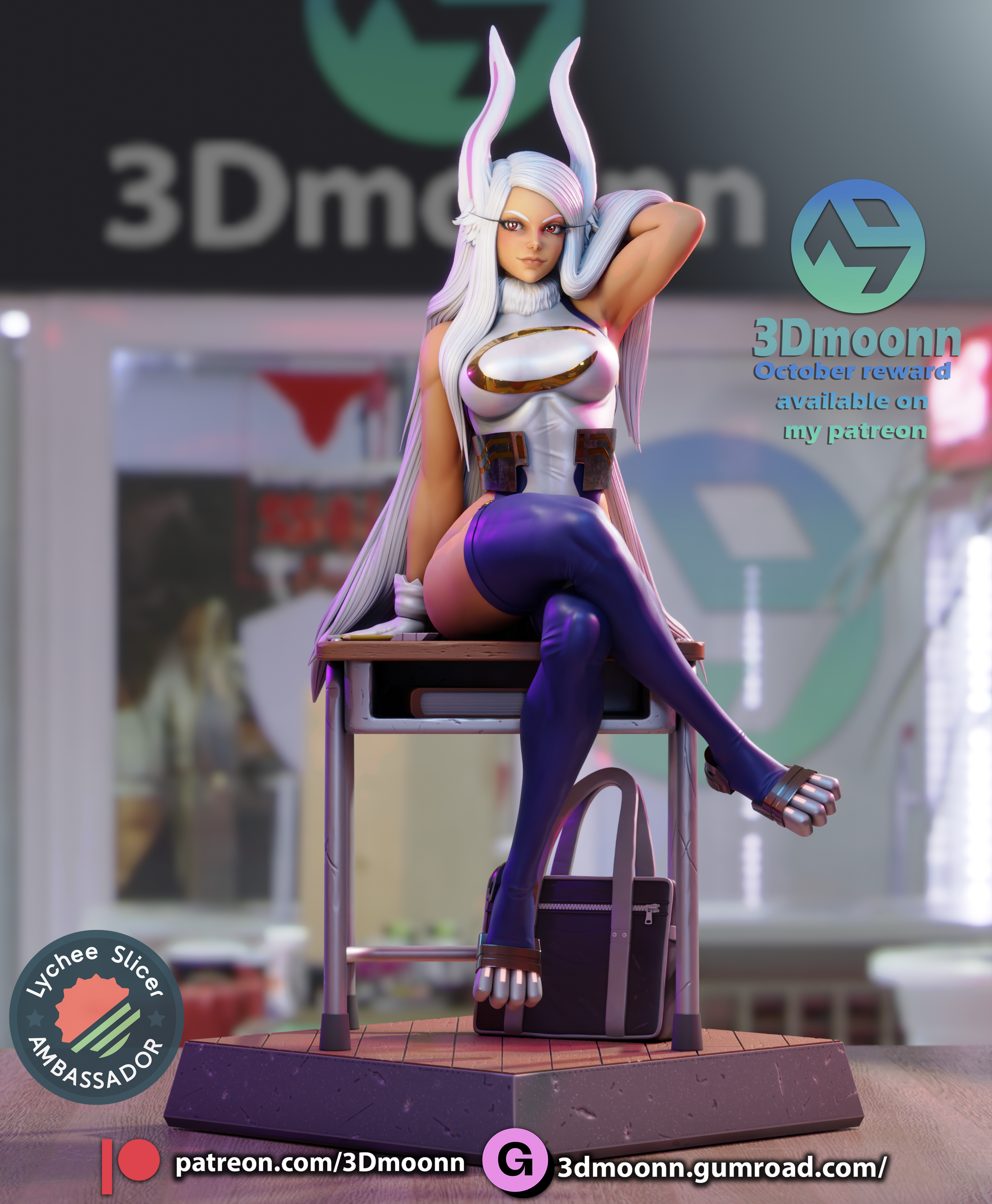 Heroic Rabbit Warrior Resin Model  - 1/6 Scale Premium Tough Resin Figure by 3Dmoonn - Rangrez Creations