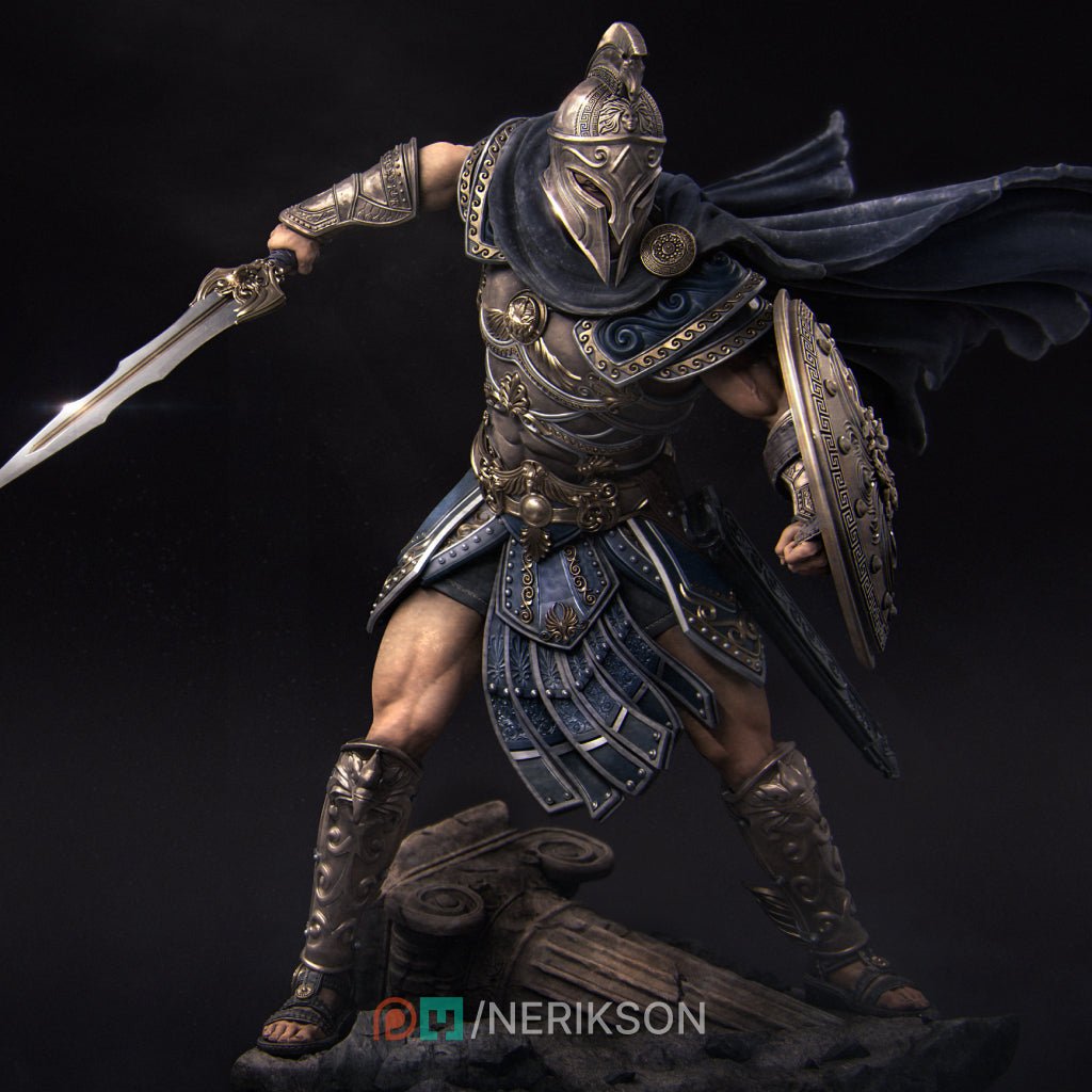 3D Printed Figure - Perseus the Slayer Hero (140mm Scale, 190mm Tall) by Nerikson for Collectors & RPG Fans - Rangrez Creations