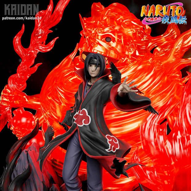 Legendary Uchiha with  Susanoo & Amaterasu 3D Printed Model- Tough Resin 1/6 Scale and 1/8th scale 3D Resin Model by Kaidan- RangrezModels