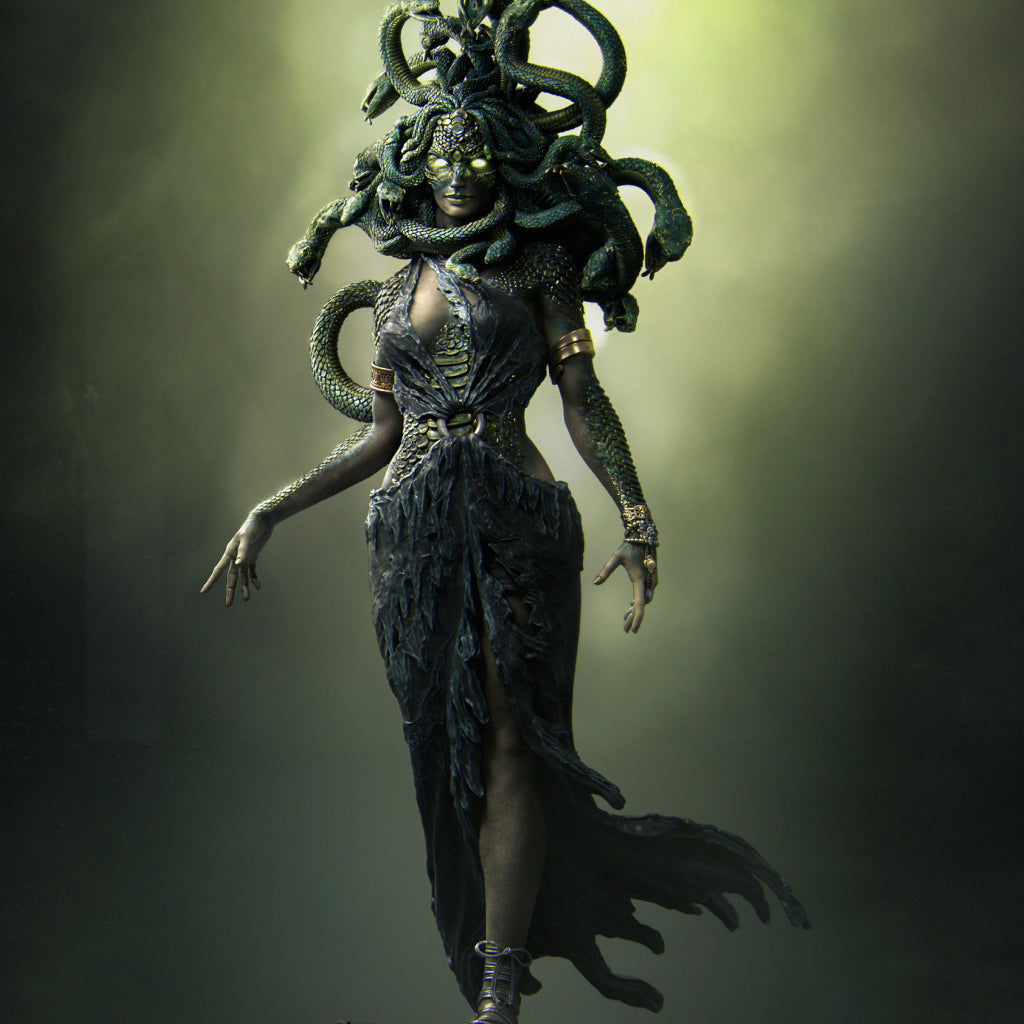 Medusa the Gorgon (140mm Scale, 89mm Tall) by Nerikson for Collectors & RPG Fans