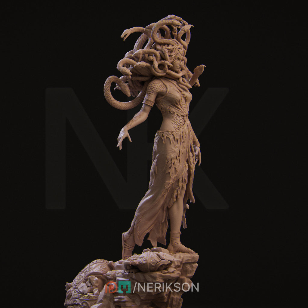 Medusa the Gorgon (140mm Scale, 89mm Tall) by Nerikson for Collectors & RPG Fans