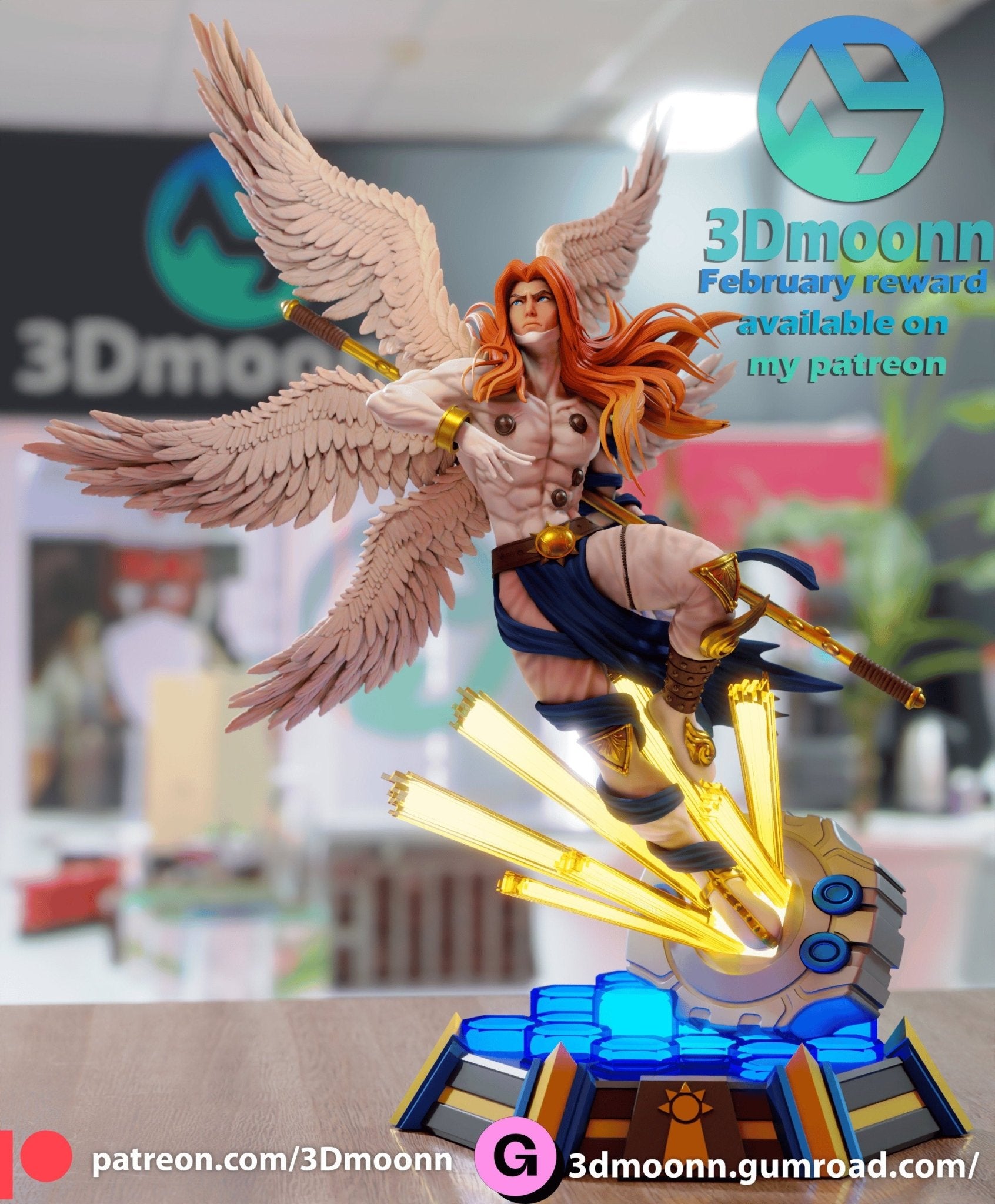 Angemon - Celestial Guardian Figure - 1/6 Scale Unpainted 3D Printed Model by 3Dmoonn - Rangrez Creations - Rangrez Creations