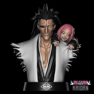 Anime Dad and adopted Child Bust 3D Printed Model - Tough Resin 1/6 Scale and 1/8th scale 3D Resin Model by Kaidan - RangrezModels - Rangrez Creations