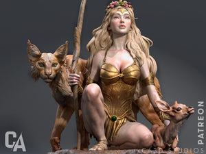 Artemis, Goddess of the Hunt - Greek Mythos - CA3D Studios | 1/6 Scale ABS - Like Tough Resin Model kit| Highly Detailed Collectible Model Kit - Rangrez Creations