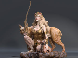 Artemis, Goddess of the Hunt - Greek Mythos - CA3D Studios | 1/6 Scale ABS - Like Tough Resin Model kit| Highly Detailed Collectible Model Kit - Rangrez Creations