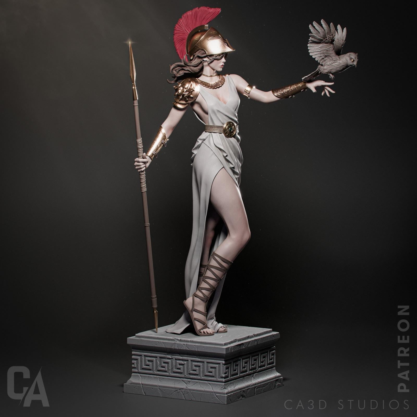 Athena - Greek Goddess Figure - CA3D Studios | 1/6 Scale ABS - Like Tough Resin SFW and NSFW Model kit| Highly Detailed Collectible Model Kit - Rangrez Creations