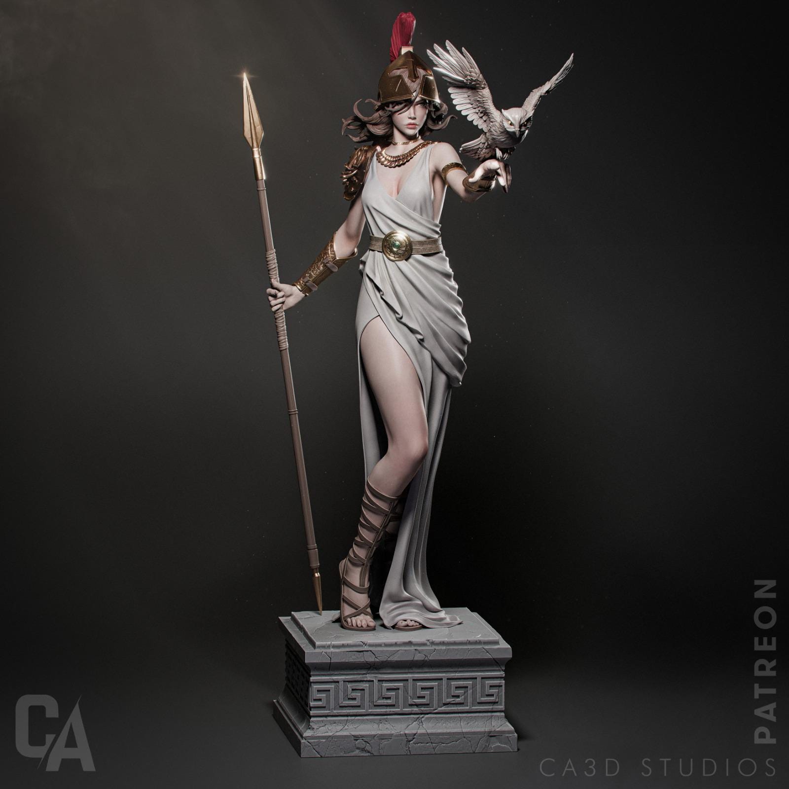 Athena - Greek Goddess Figure - CA3D Studios | 1/6 Scale ABS - Like Tough Resin SFW and NSFW Model kit| Highly Detailed Collectible Model Kit - Rangrez Creations