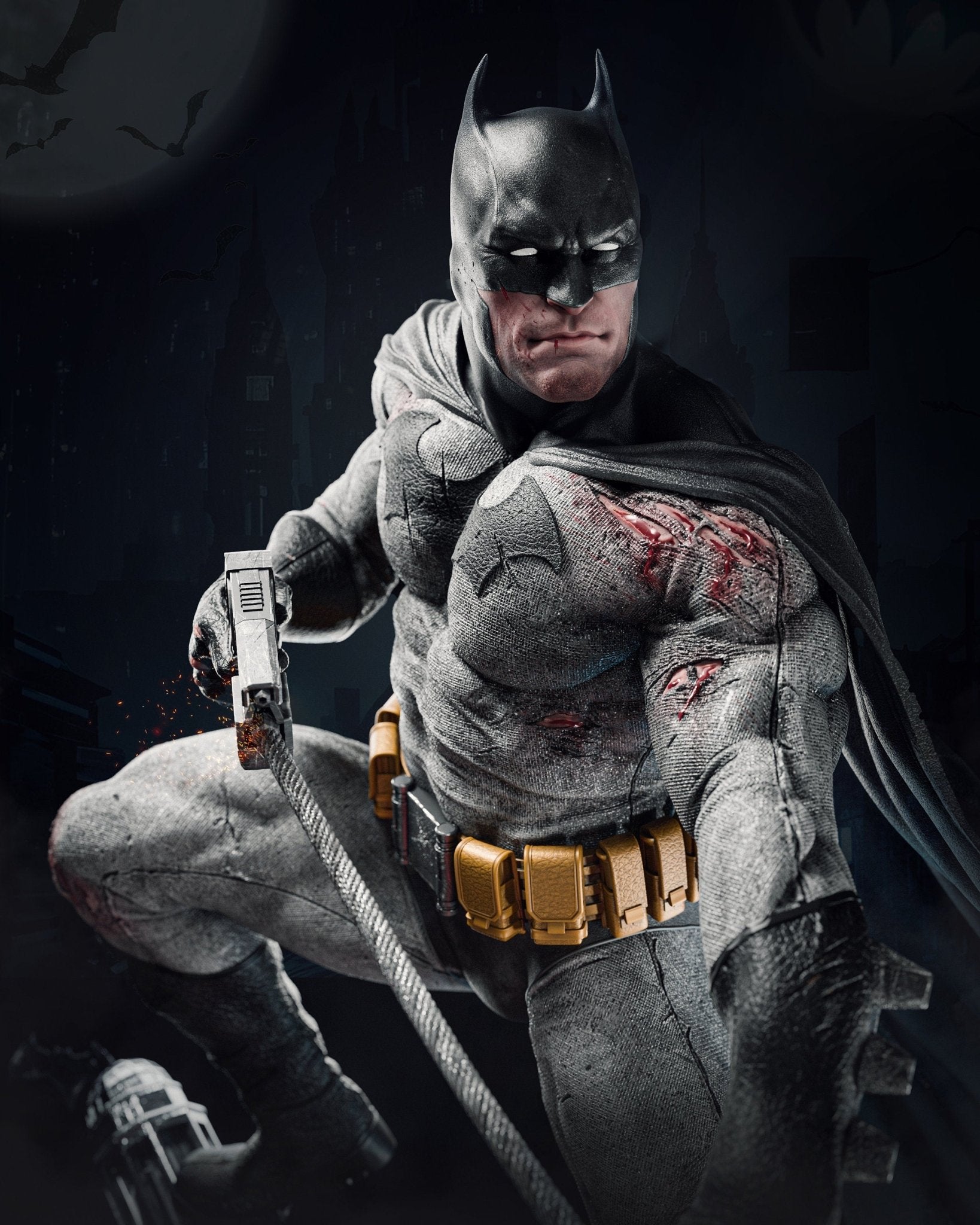 Bat Hero - Night Guardian Model Kit - 1/8 Scale High - Quality Tough Resin by Zez Studios - Rangrez Creations - Rangrez Creations