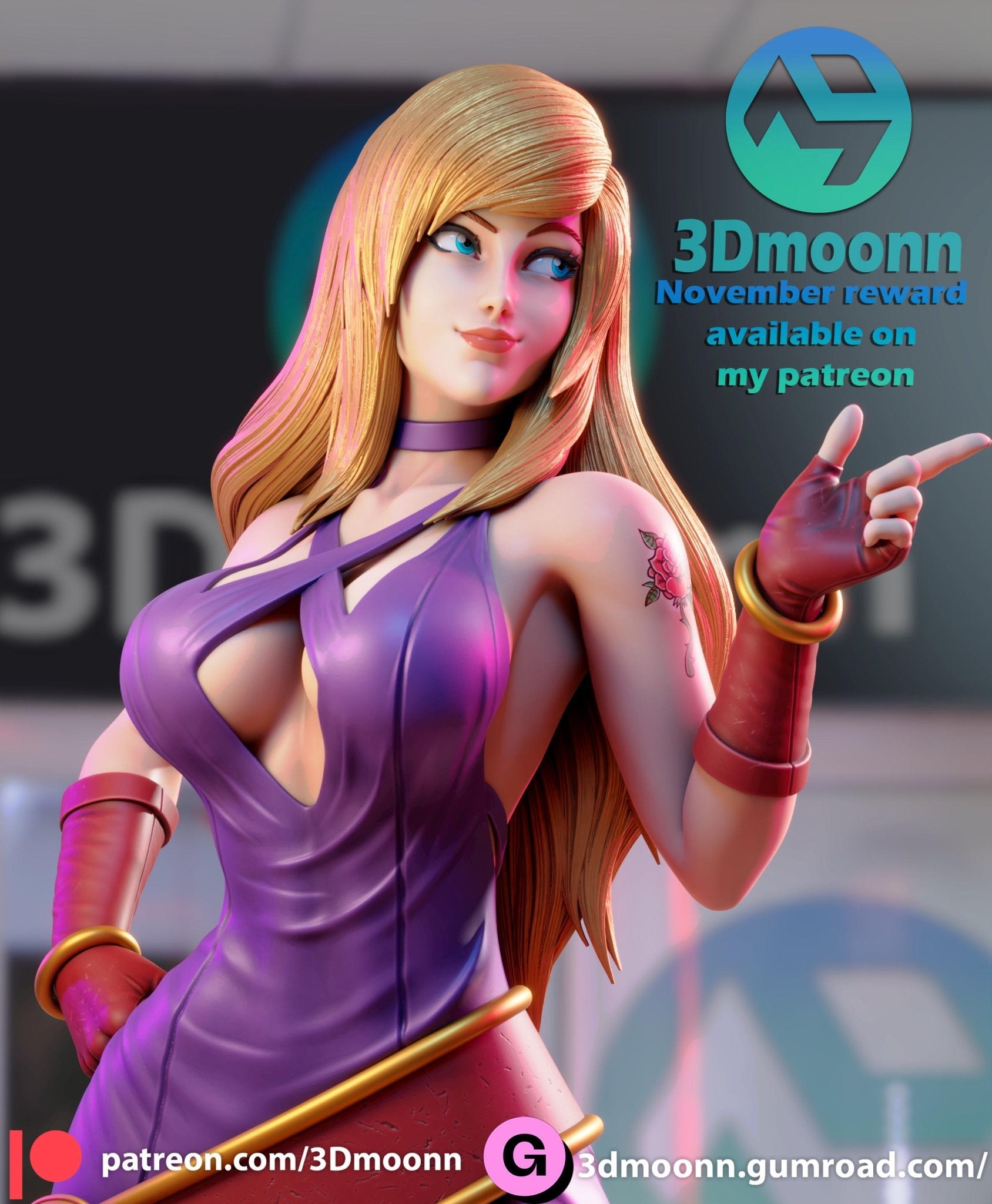 B.jennet - King of fighter - Tough Resin 1/6 Scale 3D Resin Model by 3dmoonn - RangrezModels - Rangrez Creations