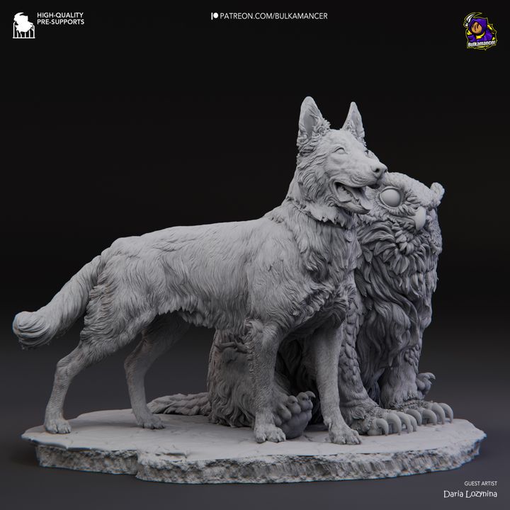 Camp Pets - Owlbear Scratch | Baldur's Gate 3 Inspired Resin Models - 1/8 Scale - High - Quality Tough Resin - Model Kit Fanart - by Bulkamancer - Rangrez Creations