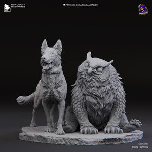 Camp Pets - Owlbear Scratch | Baldur's Gate 3 Inspired Resin Models - 1/8 Scale - High - Quality Tough Resin - Model Kit Fanart - by Bulkamancer - Rangrez Creations