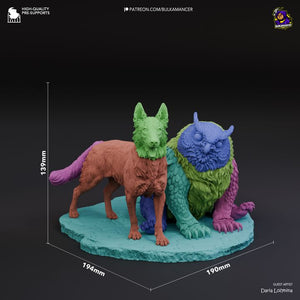 Camp Pets - Owlbear Scratch | Baldur's Gate 3 Inspired Resin Models - 1/8 Scale - High - Quality Tough Resin - Model Kit Fanart - by Bulkamancer - Rangrez Creations