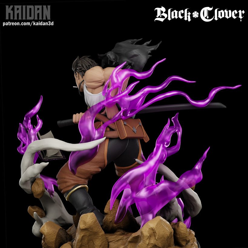 Dark Magic Swordsman with Shadow Energy - Tough Resin 1/6 Scale and 1/8th scale 3D Resin Model by Kaidan - RangrezModels - Rangrez Creations