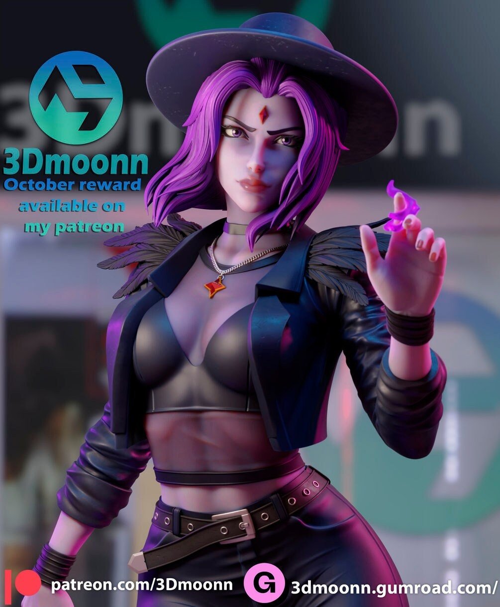 Dark Magician Superheroine - Mystical 1/6th Scale Unpainted Model Kit by 3Dmoonn - Rangrez Creations