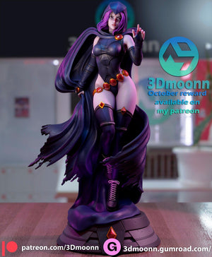 Dark Magician Superheroine - Mystical 1/6th Scale Unpainted Model Kit by 3Dmoonn - Rangrez Creations