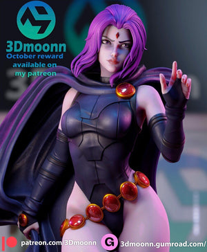 Dark Magician Superheroine - Mystical 1/6th Scale Unpainted Model Kit by 3Dmoonn - Rangrez Creations