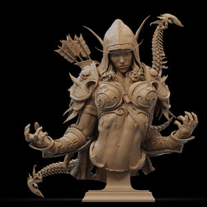 Dark Ranger Elf Horde Queen - CA3D Studios | 1/6 Scale ABS - Like Tough Resin SFW and NSFW Model kit| Highly Detailed Collectible Model Kit - Rangrez Creations