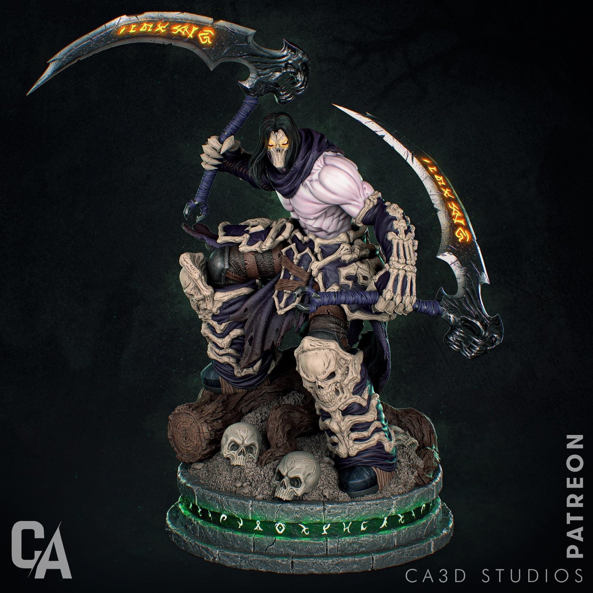 Death Incarnate - Reaper of Souls - Darksiders - CA3D Studios | 1/6 Scale ABS - Like Tough Resin Model | Highly Detailed Model kit - Rangrez Creations