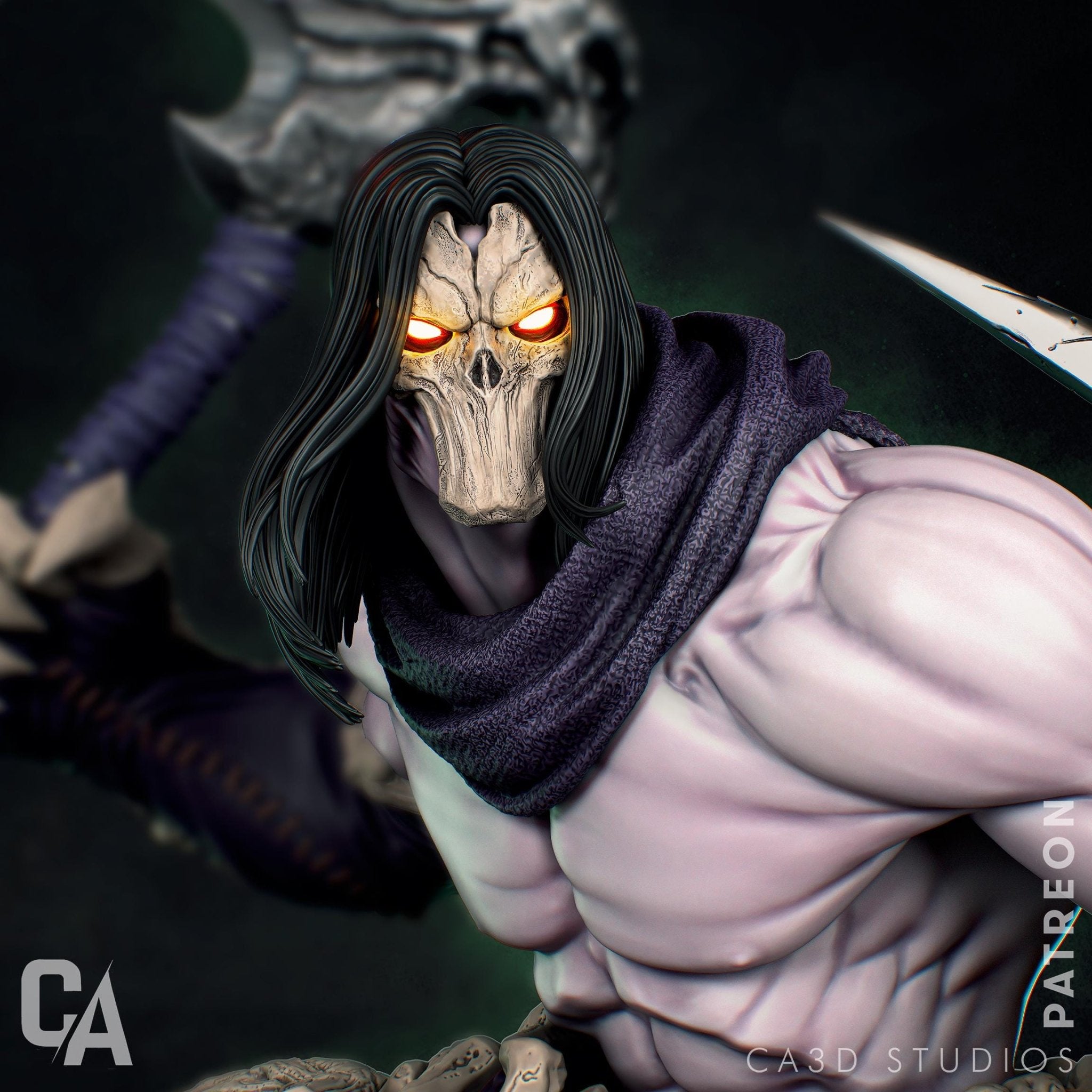 Death Incarnate - Reaper of Souls - Darksiders - CA3D Studios | 1/6 Scale ABS - Like Tough Resin Model | Highly Detailed Model kit - Rangrez Creations