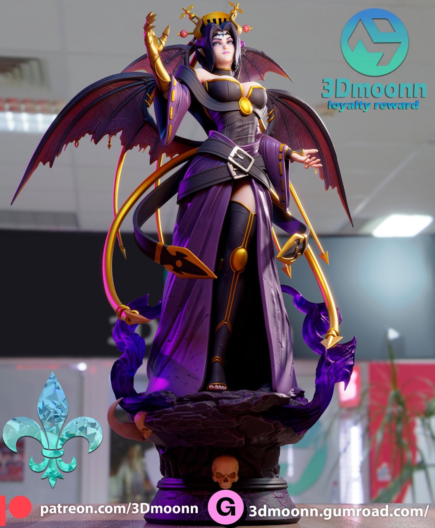 Digimon Lilithmon - the Demon Queen Model Kit - 1/6 Scale High - Quality Tough Resin Figure by 3Dmoonn - Rangrez Creations - Rangrez Creations