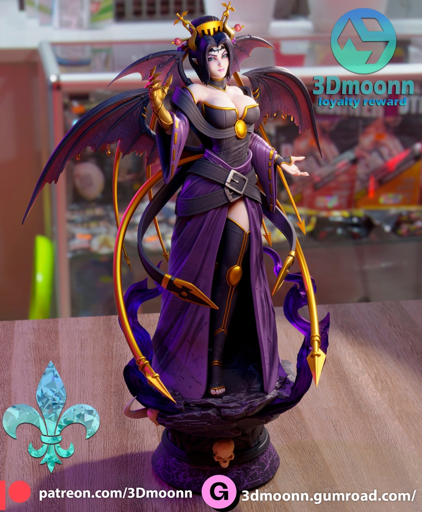 Digimon Lilithmon - the Demon Queen Model Kit - 1/6 Scale High - Quality Tough Resin Figure by 3Dmoonn - Rangrez Creations - Rangrez Creations