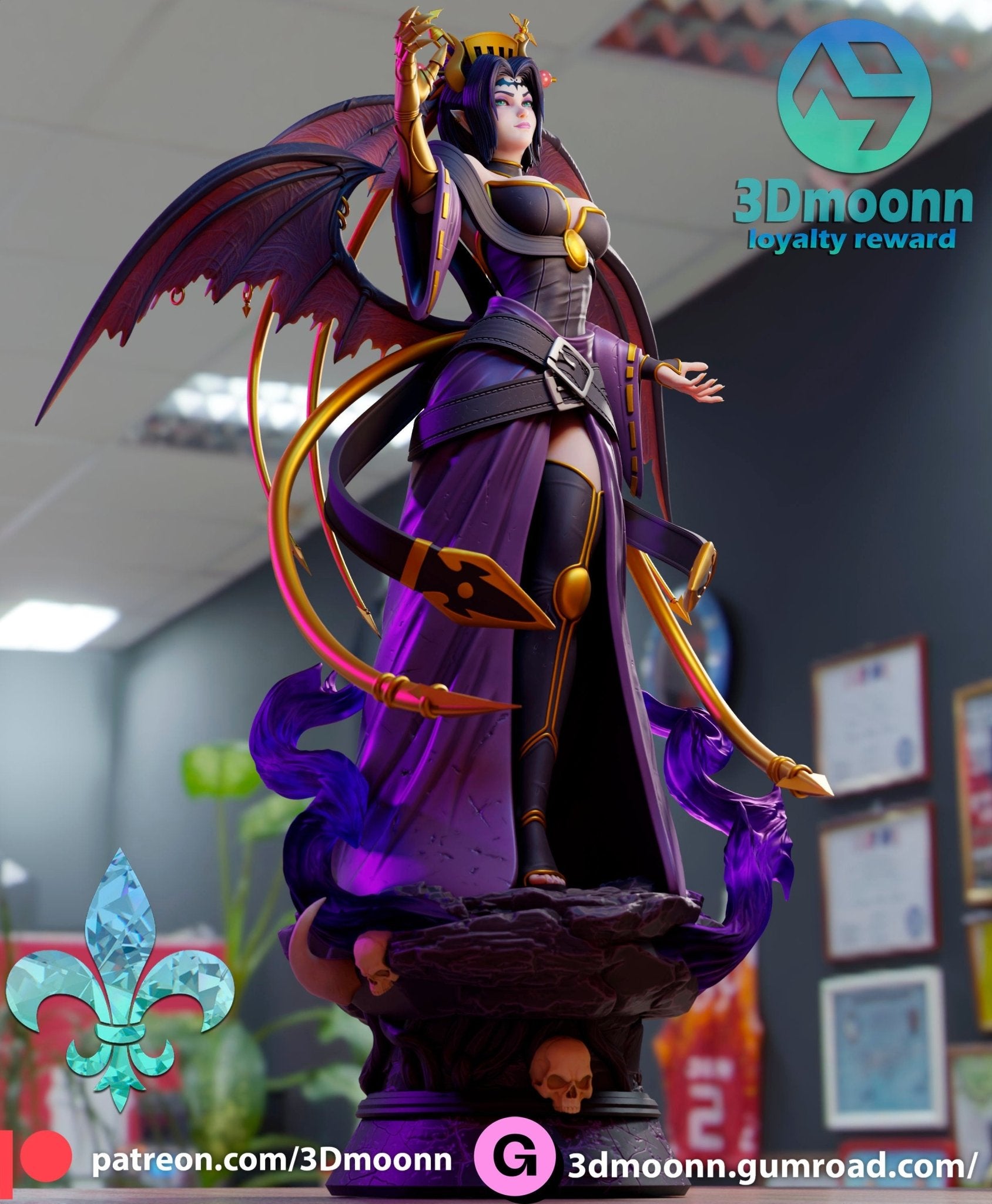 Digimon Lilithmon - the Demon Queen Model Kit - 1/6 Scale High - Quality Tough Resin Figure by 3Dmoonn - Rangrez Creations - Rangrez Creations