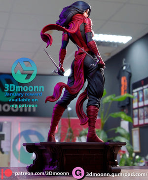 Elektra - The Enigmatic Assassin 3D Resin Model by Rangrez Creations - 1/6 Scale UNPAINTED Figure - Rangrez Creations