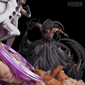 Epic Anime Diorama Hero Vs Villain Battle diorama 3D Printed Model - Tough Resin 1/6 Scale and 1/8th scale 3D Resin Model by Kaidan - Rangrez Creations