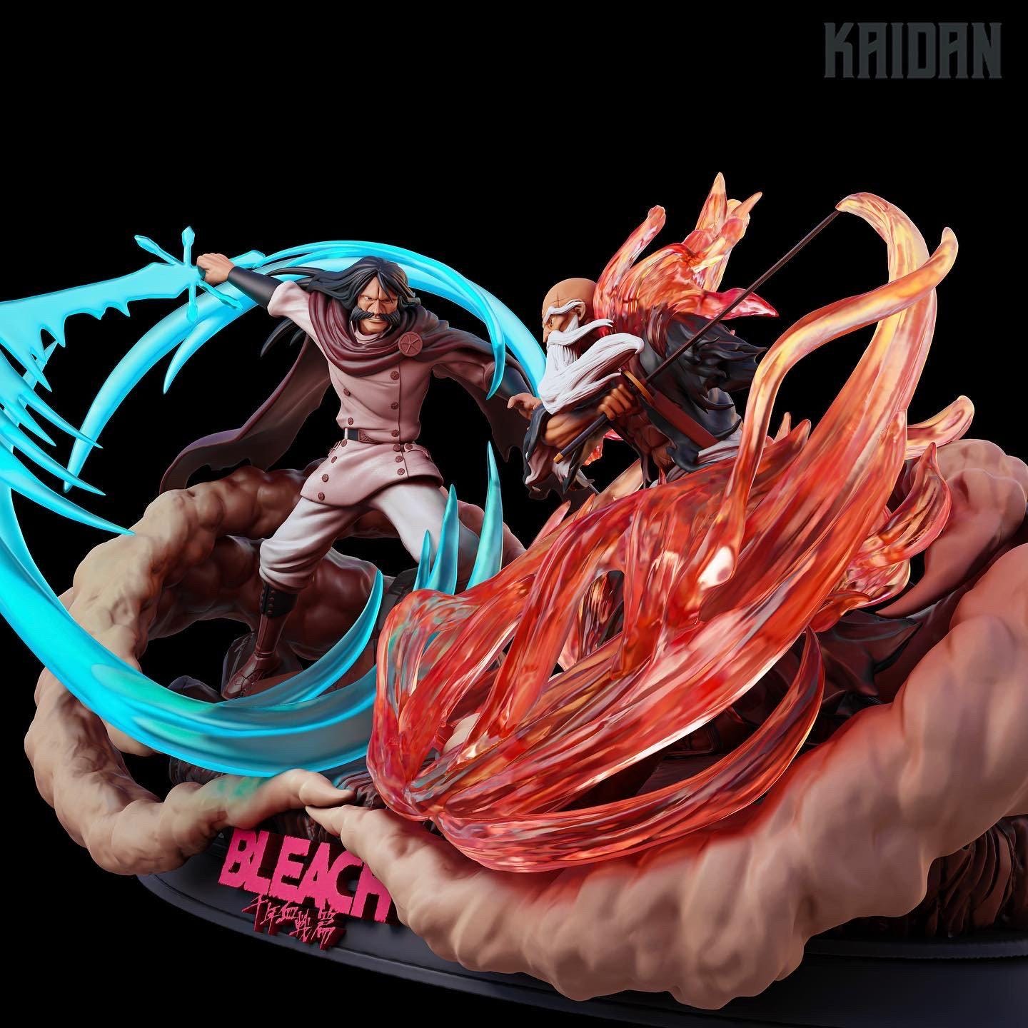 Epic Anime Diorama Hero Vs Villain Battle diorama 3D Printed Model - Tough Resin 1/6 Scale and 1/8th scale 3D Resin Model by Kaidan - Rangrez Creations