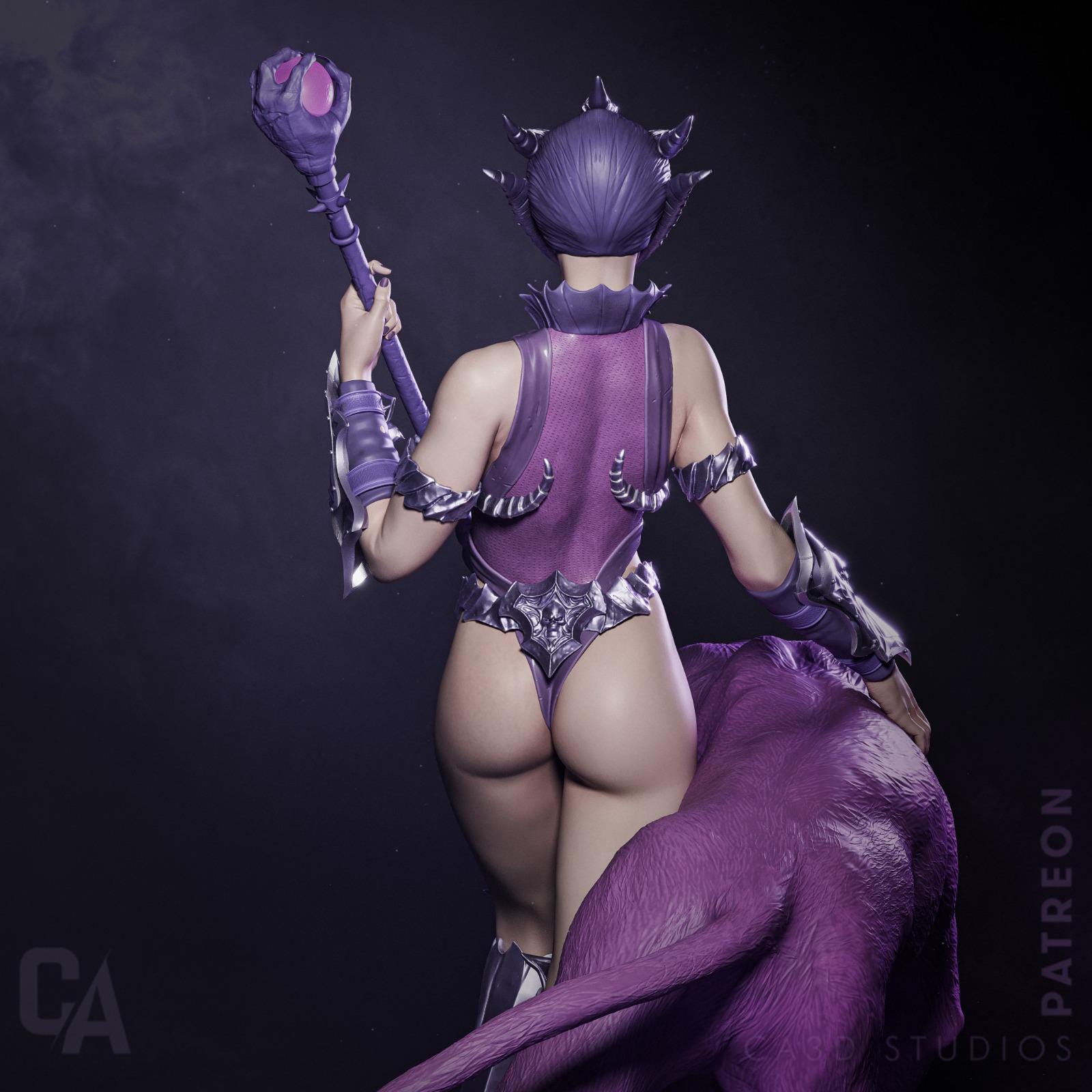 Evil Witch Supervillainess - CA3D Studios | 1/6 Scale ABS - Like Tough Resin SFW and NSFW Model kit| Highly Detailed Collectible Model Kit - Rangrez Creations