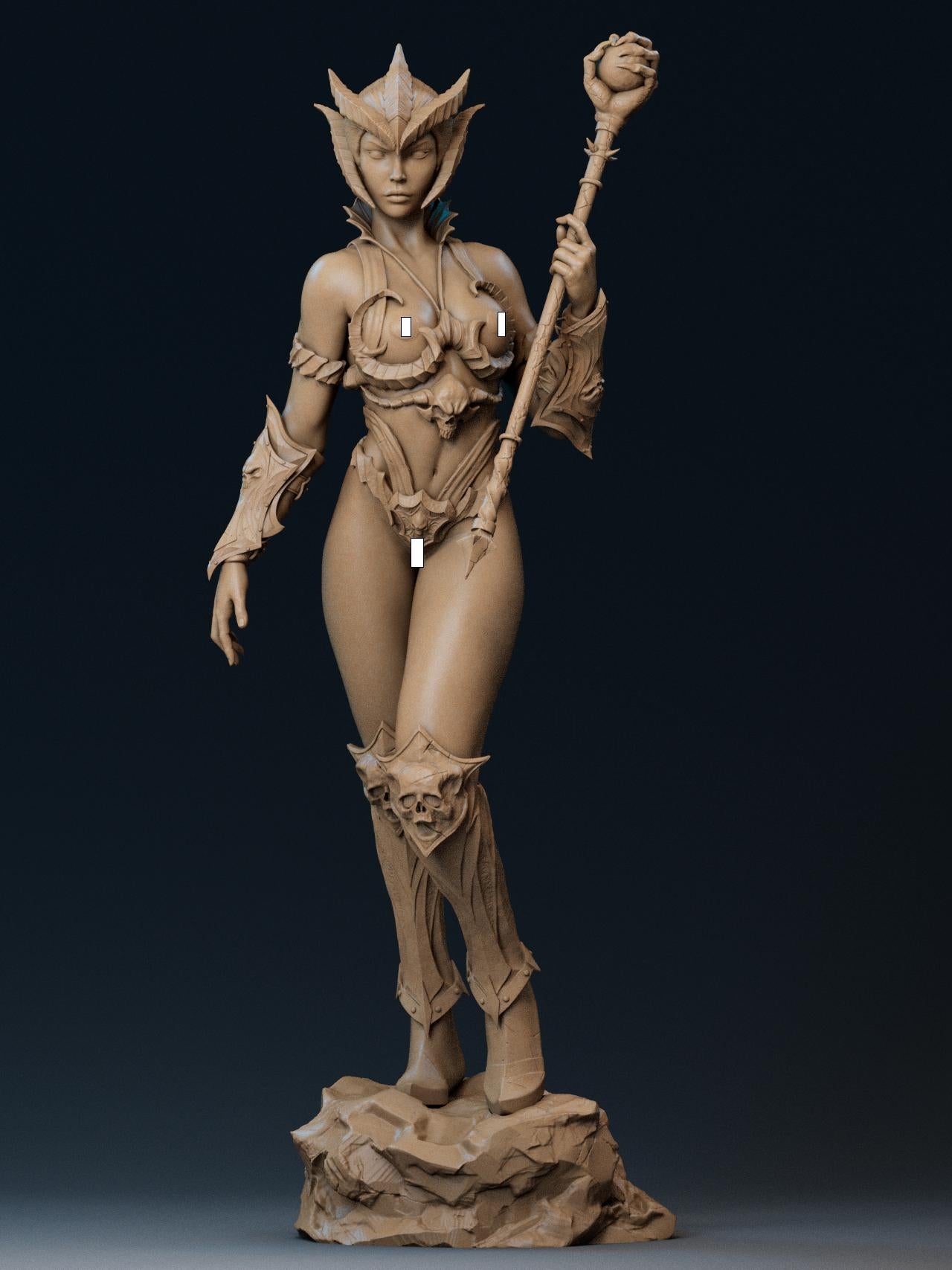 Evil Witch Supervillainess - CA3D Studios | 1/6 Scale ABS - Like Tough Resin SFW and NSFW Model kit| Highly Detailed Collectible Model Kit - Rangrez Creations