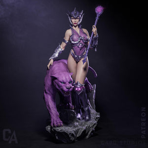 Evil Witch Supervillainess - CA3D Studios | 1/6 Scale ABS - Like Tough Resin SFW and NSFW Model kit| Highly Detailed Collectible Model Kit - Rangrez Creations