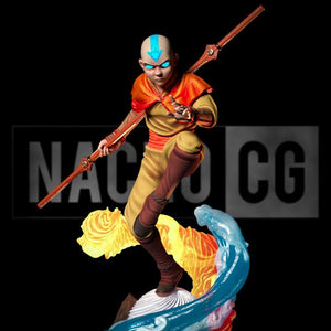 Fan Art Aang from AVATAR Statue by NachoCG - 1:8 Scale, 11 Inches Tall | Tough Resin - Rangrez Creations