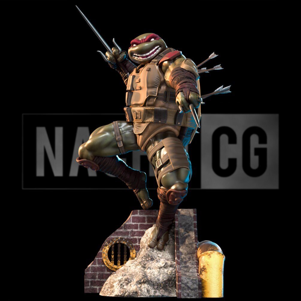 Fan Art - RAPH Last Samurai Statue by NachoCG - 1:8 Scale, 9 Inches Tall | Elegoo Tough Resin | Unpainted - Rangrez Creations