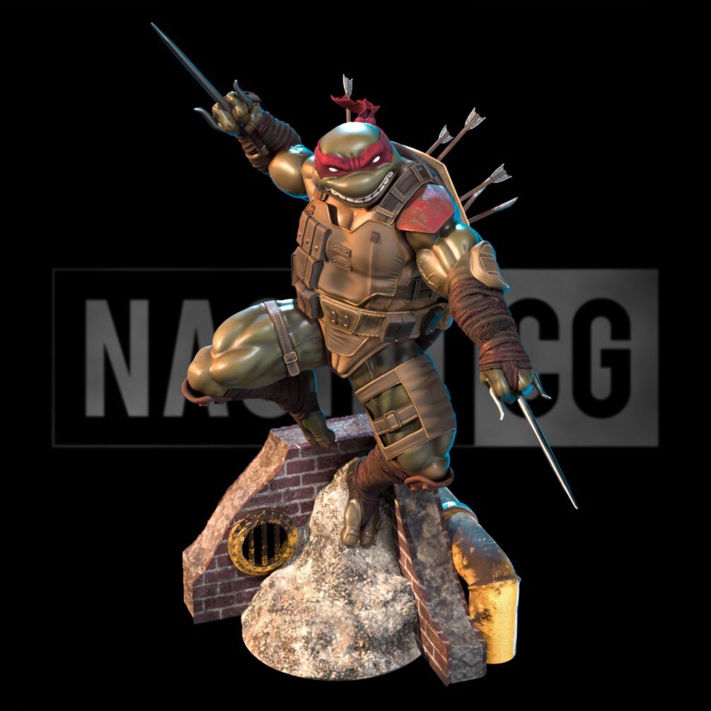 Fan Art - RAPH Last Samurai Statue by NachoCG - 1:8 Scale, 9 Inches Tall | Elegoo Tough Resin | Unpainted - Rangrez Creations