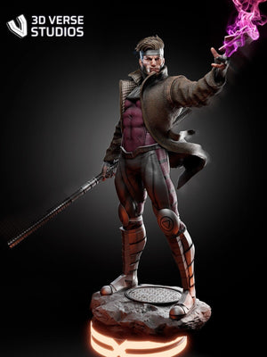 Gambit - Superhero Model Kit 1/12 & 1/9 Scale Unpainted Resin Figure by CA3D Studios High - Quality Tough Resin - Fanart Model Kit - Rangrez Creations