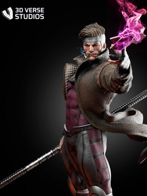 Gambit - Superhero Model Kit 1/12 & 1/9 Scale Unpainted Resin Figure by CA3D Studios High - Quality Tough Resin - Fanart Model Kit - Rangrez Creations