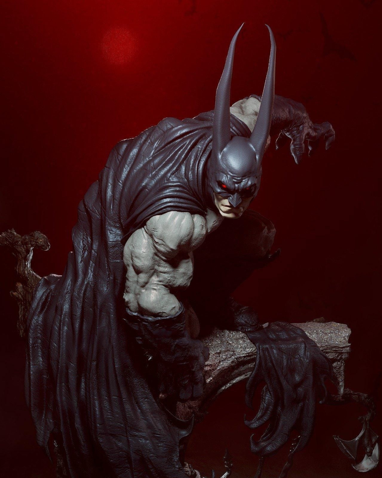 Gothic Bat Vigilante: The Cursed Night Stalker | CA3D Studios | 1/6 Scale ABS - Like Tough Resin Model kit| Highly Detailed Model Kit - Rangrez Creations