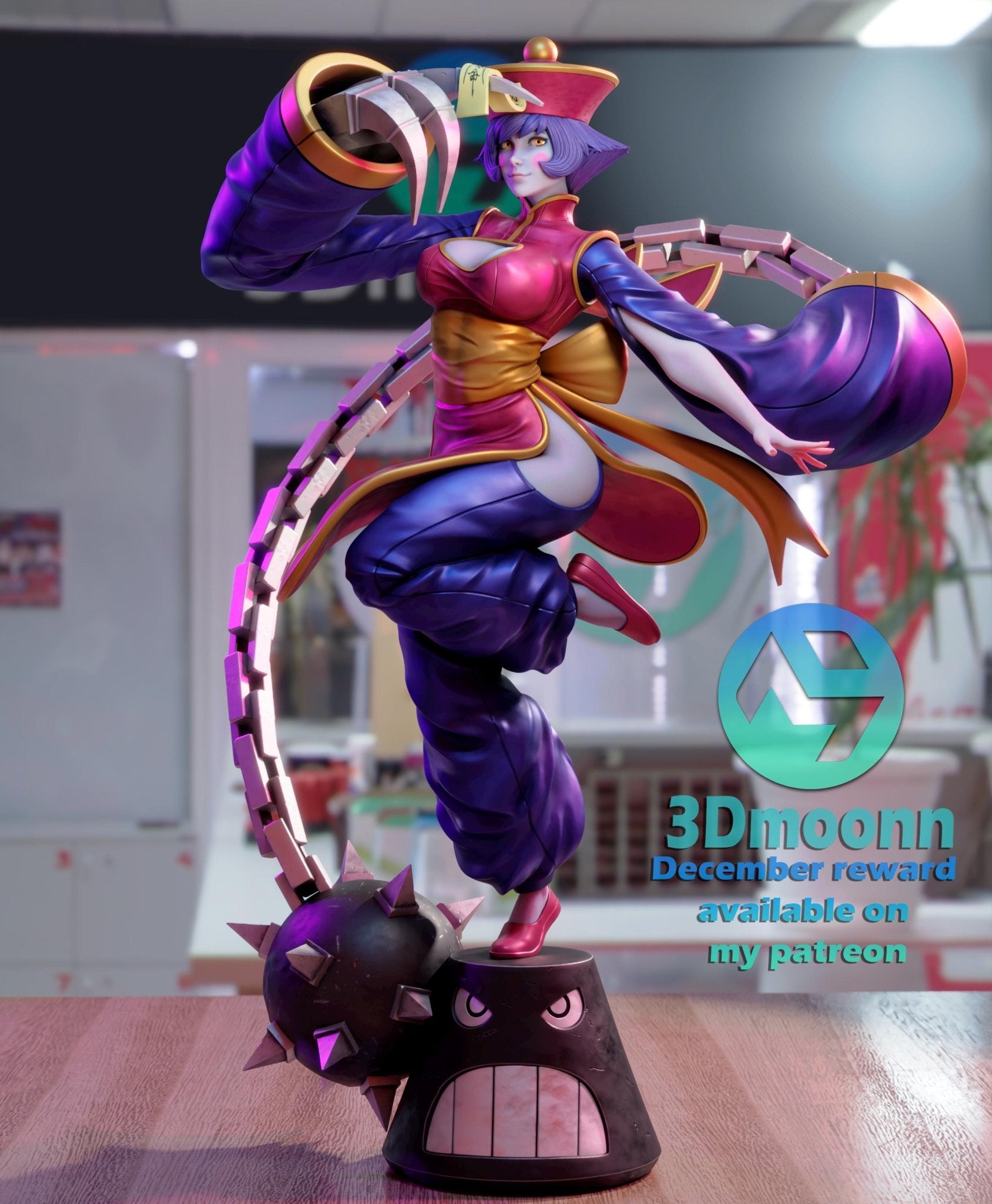 Hsien Ko - Darkstalkers - Tough Resin 1/6 Scale 3D Resin Model by 3dmoonn - RangrezModels - Rangrez Creations