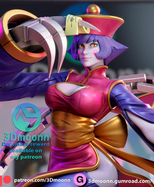 Hsien Ko - Darkstalkers - Tough Resin 1/6 Scale 3D Resin Model by 3dmoonn - RangrezModels - Rangrez Creations