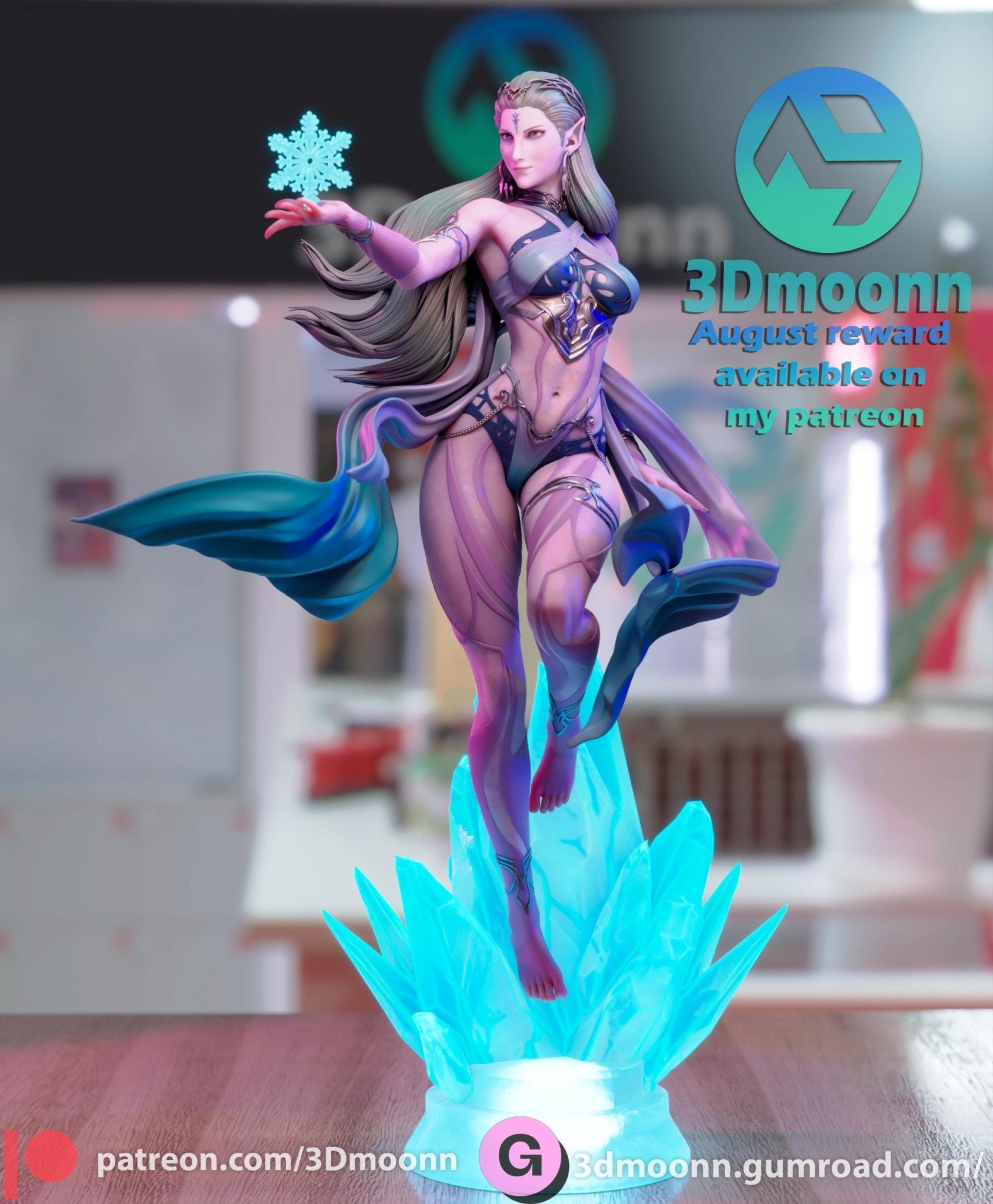 Iconic Fantasy Female Video Game character - Tough Resin 1/6 Scale 3D Resin Model by 3dmoonn - RangrezModels - Rangrez Creations