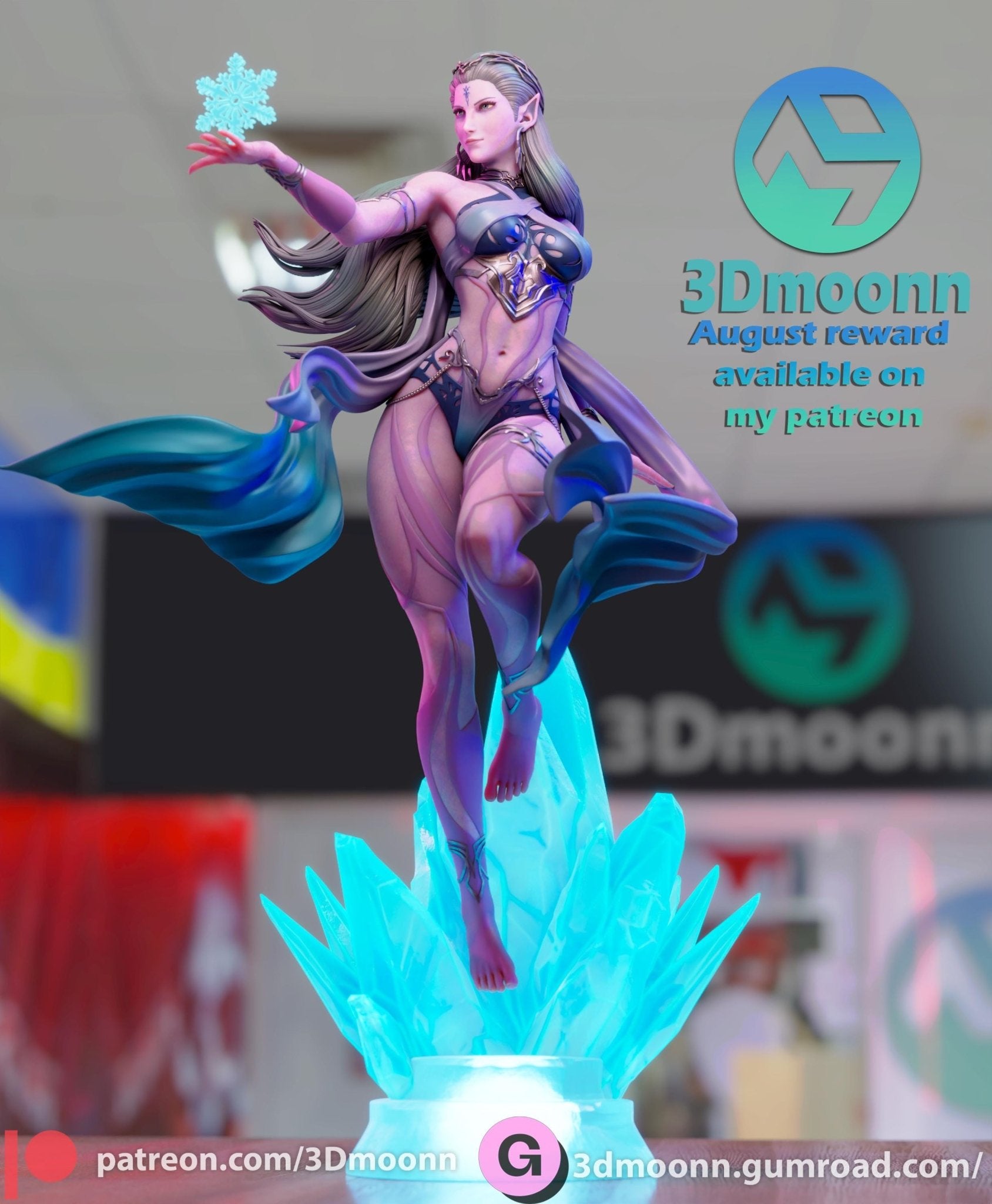 Iconic Fantasy Female Video Game character - Tough Resin 1/6 Scale 3D Resin Model by 3dmoonn - RangrezModels - Rangrez Creations