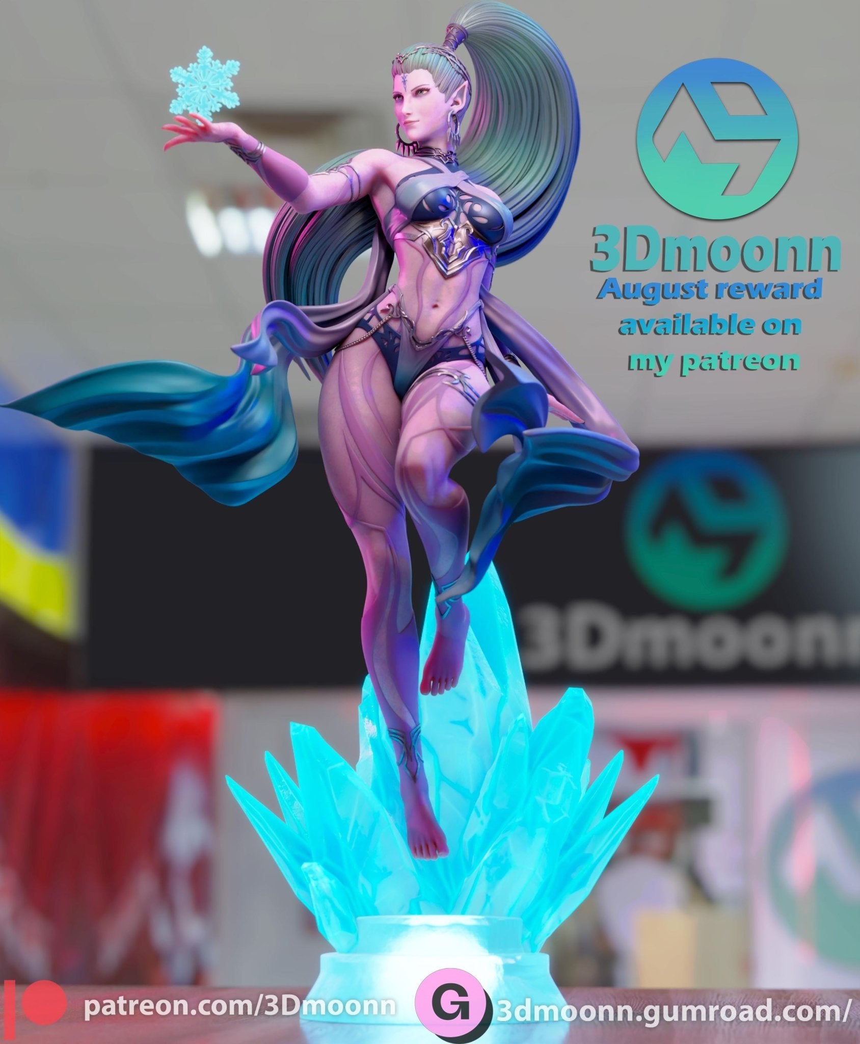 Iconic Fantasy Female Video Game character - Tough Resin 1/6 Scale 3D Resin Model by 3dmoonn - RangrezModels - Rangrez Creations