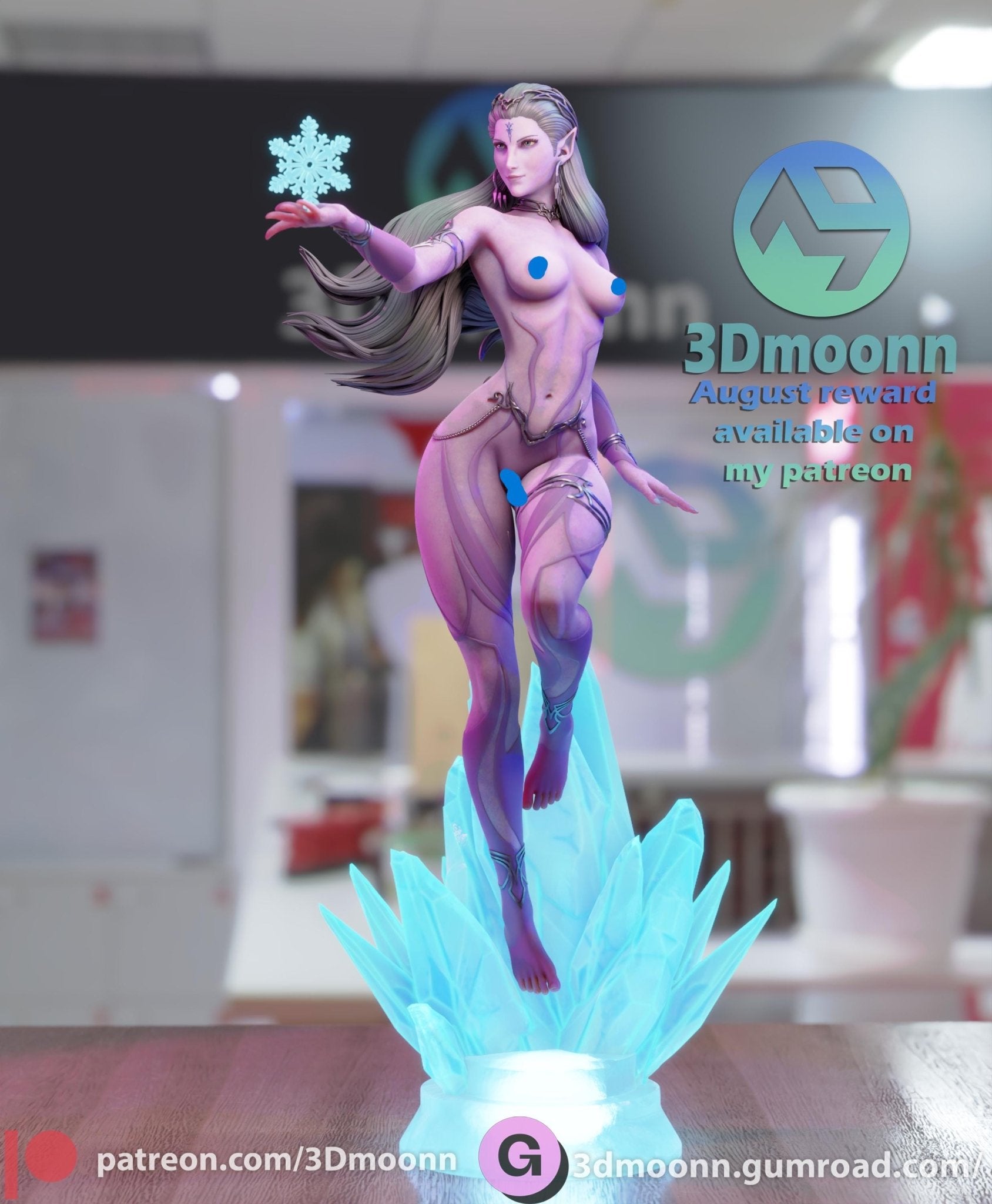 Iconic Fantasy Female Video Game character - Tough Resin 1/6 Scale 3D Resin Model by 3dmoonn - RangrezModels - Rangrez Creations