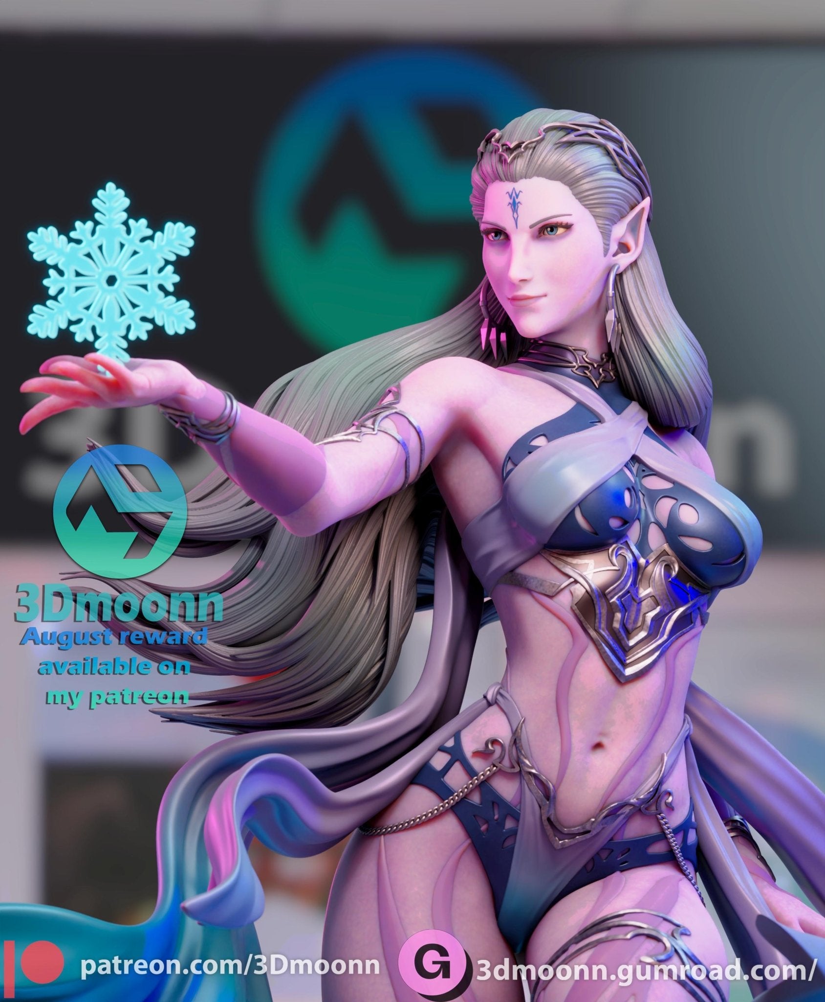 Iconic Fantasy Female Video Game character - Tough Resin 1/6 Scale 3D Resin Model by 3dmoonn - RangrezModels - Rangrez Creations