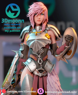 Iconic Fantasy Female Video Game character - Valkyrie of Radiant Dawn - Tough Resin 1/6 Scale 3D Resin Model by 3dmoonn - RangrezModels - Rangrez Creations