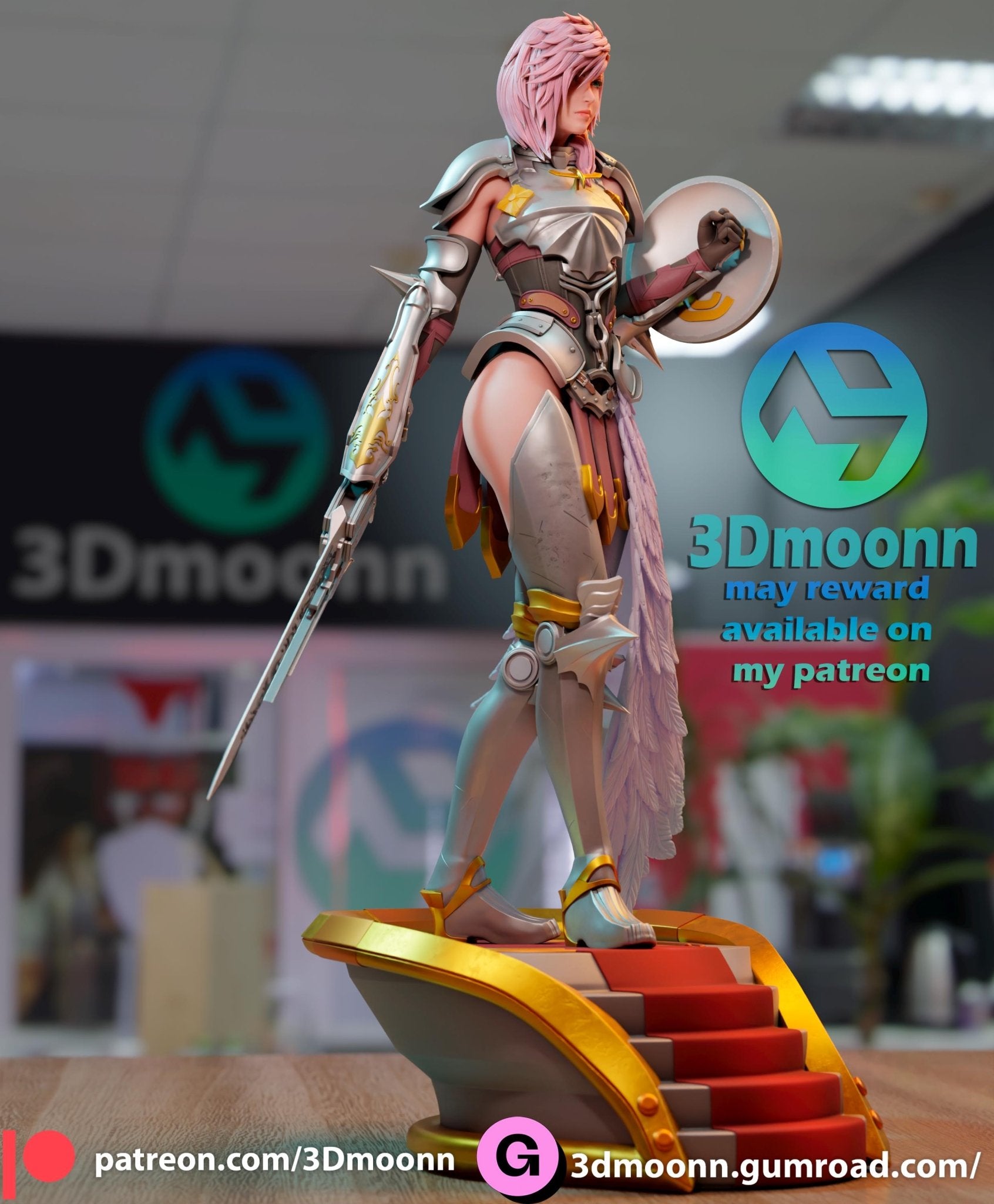 Iconic Fantasy Female Video Game character - Valkyrie of Radiant Dawn - Tough Resin 1/6 Scale 3D Resin Model by 3dmoonn - RangrezModels - Rangrez Creations