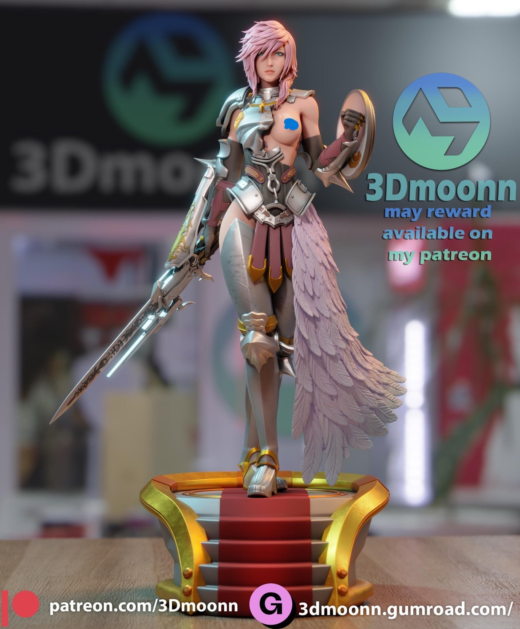 Iconic Fantasy Female Video Game character - Valkyrie of Radiant Dawn - Tough Resin 1/6 Scale 3D Resin Model by 3dmoonn - RangrezModels - Rangrez Creations