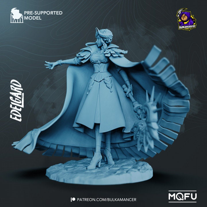 Regal Conqueror Figure - Fiery Empress 215mm - High-Quality Tough Resin UNPAINTED - Model Kit Fanart- by Bulkamancer